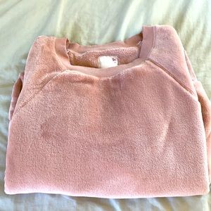 SUPER soft (inside and out) pink crew neck